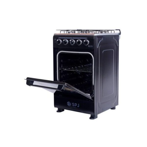 SPJ 50*50cm Full Gas Standing Cooker + Gas Oven – Black (3YR WRTY)