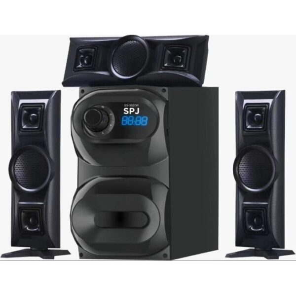 SPJ 3.1 Channel Home Audio System / Sub Woofer- Black. (2YRs WRTY)