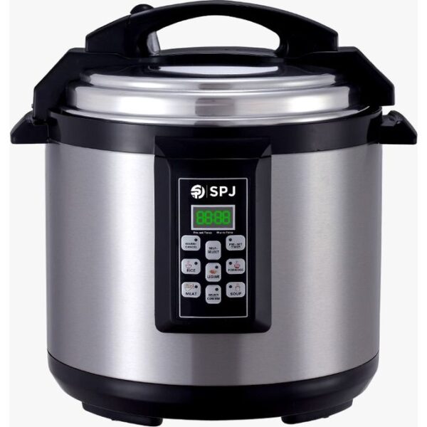 SPJ 5LElectric Non Stick Pressure Cooker With IMD Touch Panel, Silver.