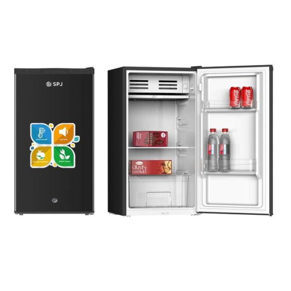 SPJ 120 Liters Single Door Refrigerator - Black (5YRs WRTY)