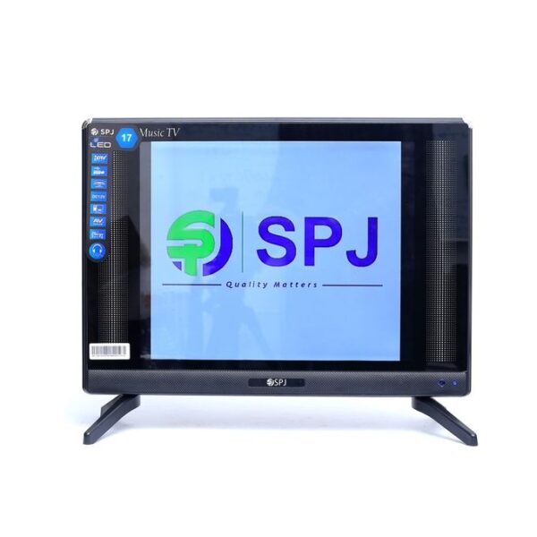 SPJ 17 Inch DVB/T2 Full Glass Digital Tv (Solar Compatible) - Black