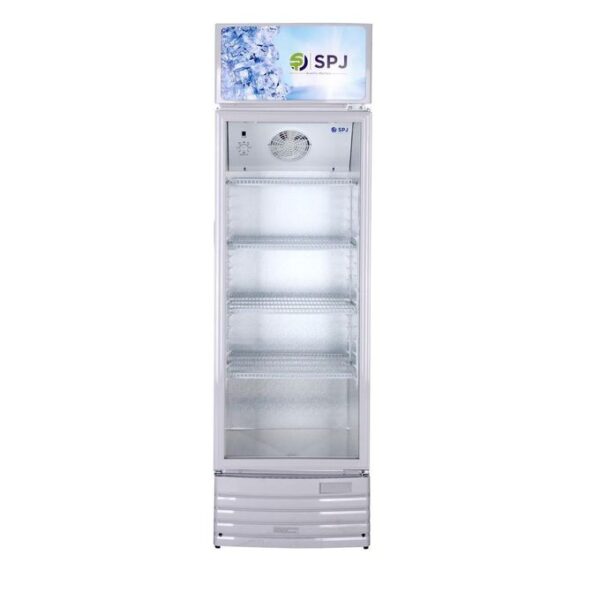 SPJ 400L Beverage Cooler Chiller Showcase Freezer/Refrigerator- White..