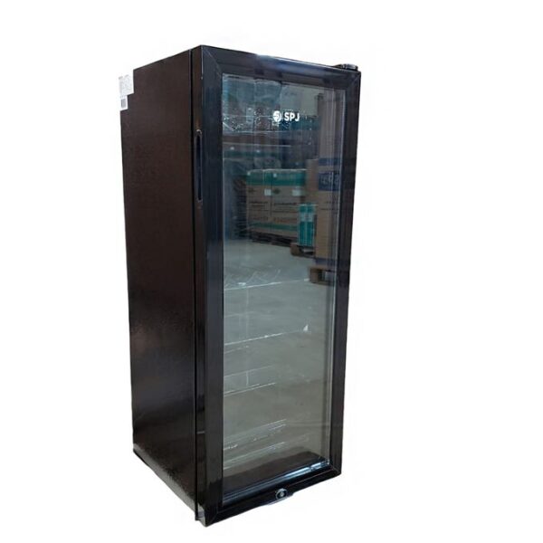 SPJ 130L Beverage Cooler Chiller Showcase Freezer/Refrigerator-Black Bran