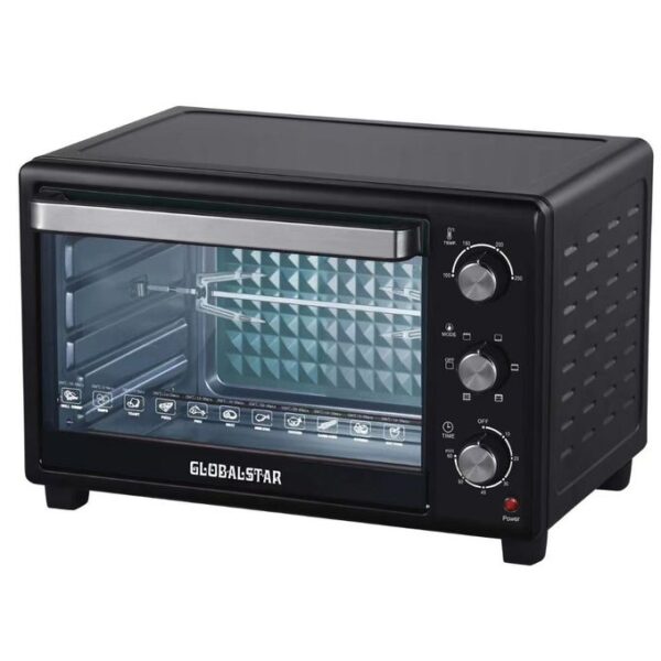 Global Star Microwave Oven With Rotisserie 30 Litre - GS+OV301 BLACK