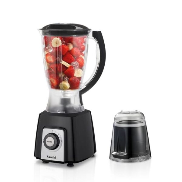 Saachi 2 In1 Double Jar Blendforce Blender, 1.5 Litres - Black(1 YR WRTY)