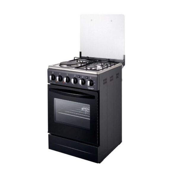 Global Star Global Star Gas Cooker 3 Gas + 1 Electric/Ignition/up And Down Oven 50x50cm - Black (1YR WRTY)