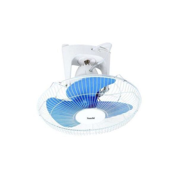 Saachi 16 Inch Orbit Ceiling Fan With 3 Speed Controls & Low Noise - Blue/White(1 YR WRTY)