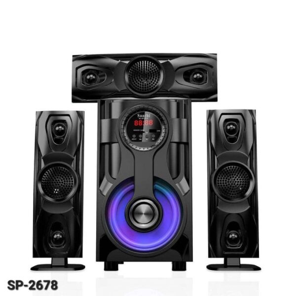 Saachi 3.1CH10000watts Ac/dc Fm/bt/usb Sub Woofer System – Black (1 YR WRTY)