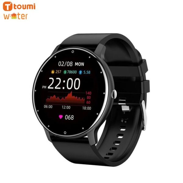 ZL02 Smart Watch Full Screen Sport Fitness Watch IP67 Waterproof Watch - Black