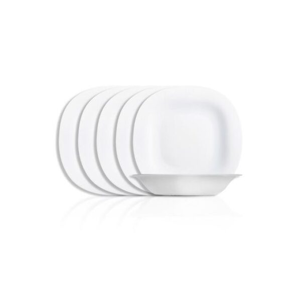 Luminarc 6 Pieces Of Luminarc Deep Soup Plates Bowls,White.