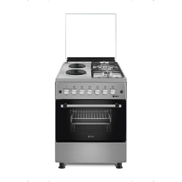 SPJ 60X60cm Premium Cooker With 2 Gas Burners And 2 Electric Plates (Made In Turkey) – Stainless Steel (3YR WRTY)