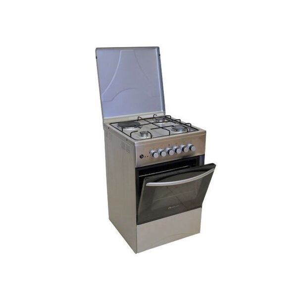Blueflame 50cm X 50cm 3 Gas Burner + 1 Electric Hotplate C5031E-I - INOX